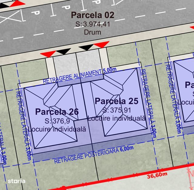 Parcele de vanzare in Borhanci 337 mp-665 mp