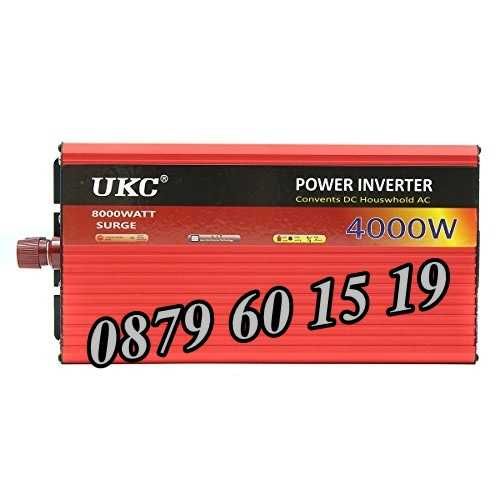 Инвертори 500W, 1000W, 2000W, 4000W, 5000W 12V/24V 220V, преобразовател
