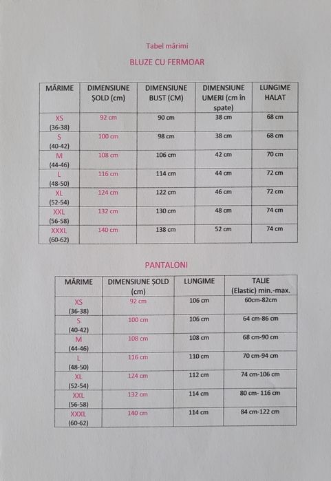 Pantalon UNISEX uniforma medicala ALB sau diferite CULORI