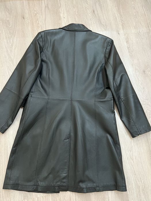 Плащ кожаный