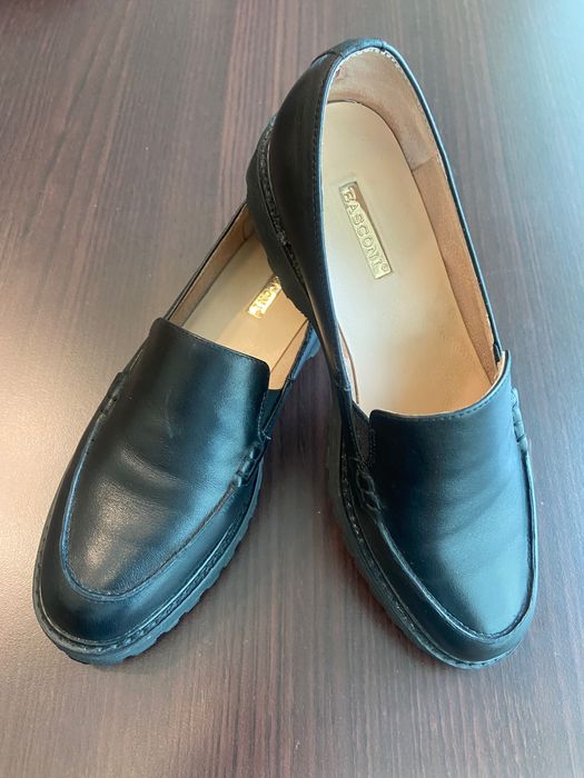 Лоферы кожаные Баскони