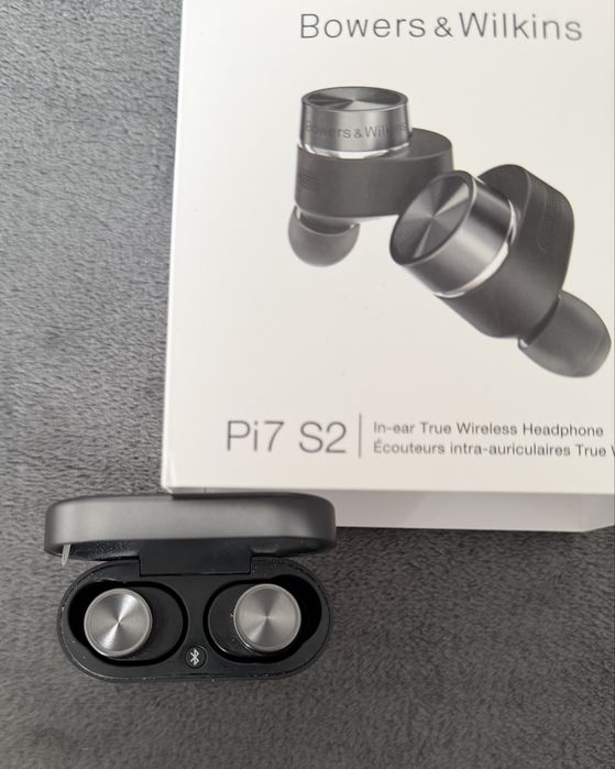 Casti In-Ear Bowers & Wilkins PI7 S2, True Wireless, Bluetooth, Microfon, Negru