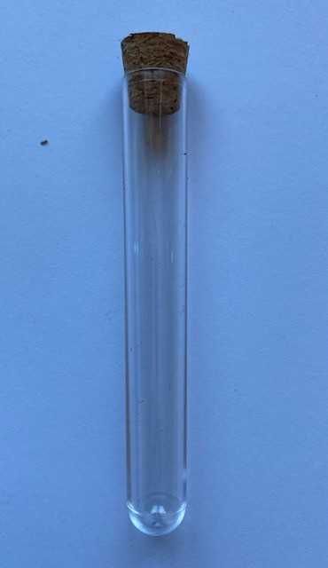 Set 42 eprubete plastic cu dop de pluta + etichete - decor/candy bar