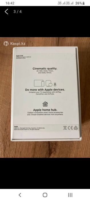 Apple TV 128 GB, 4k wi fi, ethernet