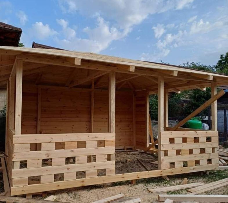 Vând și facem foișoare terase și magazie de depozitare și alte modele