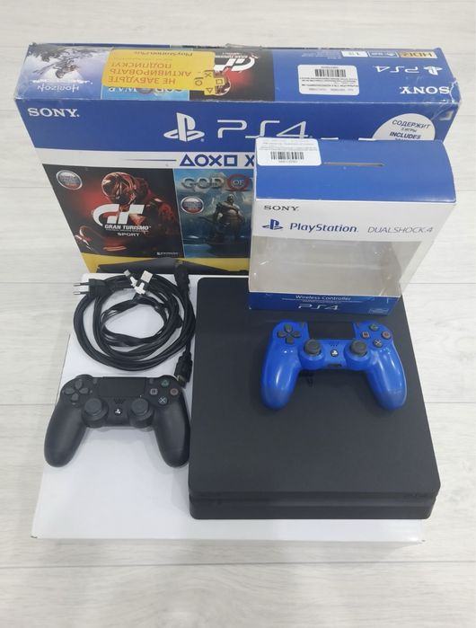 Пс 4 слим/ps 4 slim 65игр/плейстейшн 4/ сони пс4