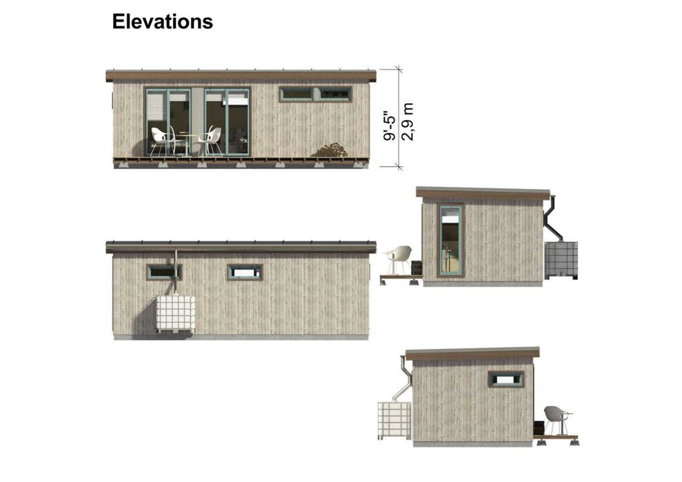 Бунгало, Къща, Къщи, Фургони, Контейнери, Гаражи 28.5м2 - 7.70 х 3.50