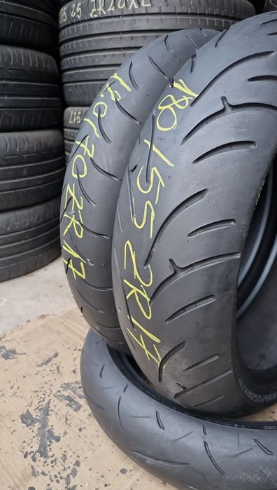 Set Anvelope Moto Bridgestone 120/70 ZR17// 180/55 ZR17 Stare Perfectă