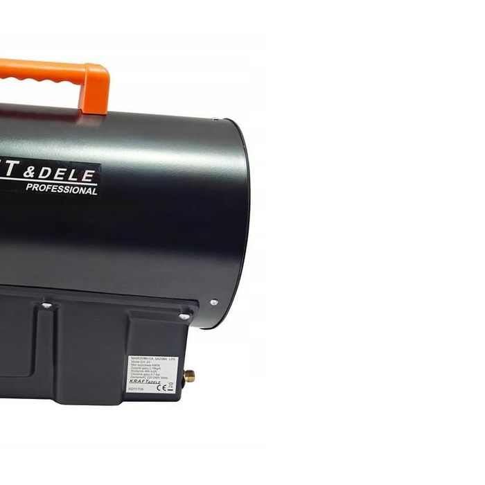 Tun, incalzitor pentru caldura pe gaz cu termostat si reductor, 45kW,