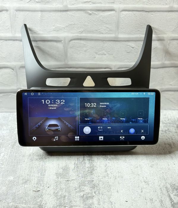 Магнитола для Кобальт Cobalt с рамкой 4+64г сим карта 8 ядер процессор