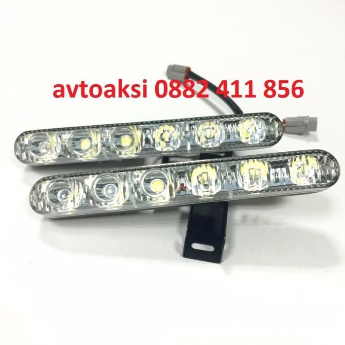 Led-DRL светлини с Лупи 6000к с 6 мощни диода модел P1636