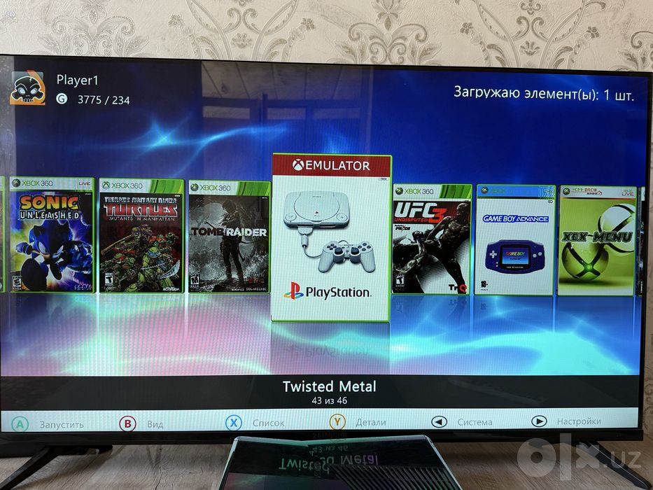 Xbox 360 Slim 40+ oyini bor