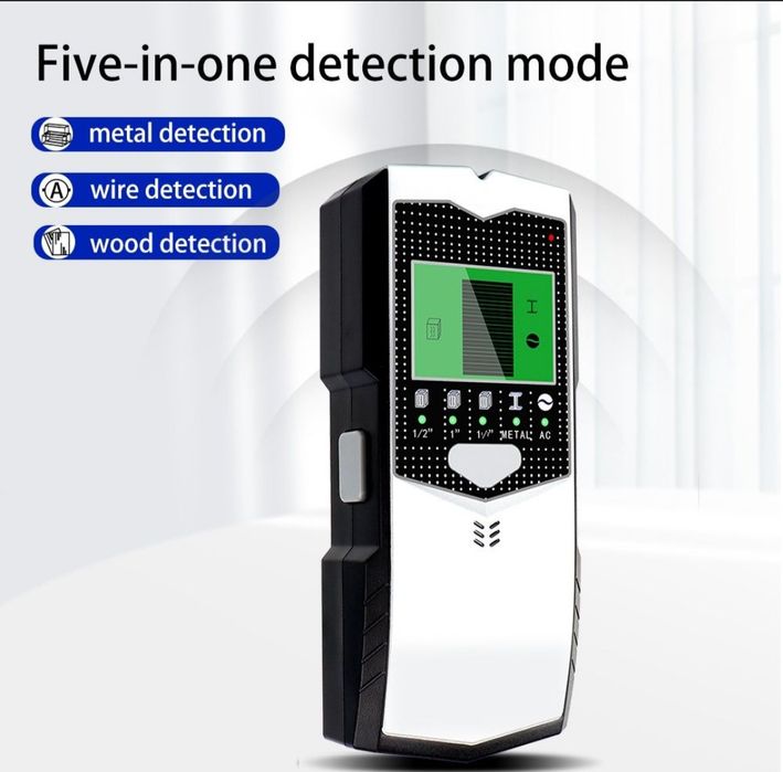 Промоция 50% Детектор за ел. кабели 5 в 1, скенер за стени, локатор за