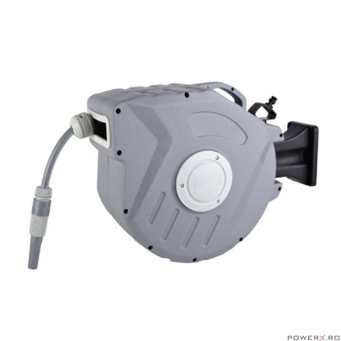 Tambur automat furtun de gradina 15 m, 1,5 m, 1/2", Kraft