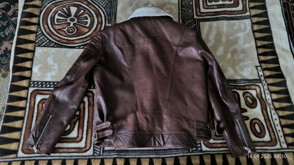 Кожаная куртка утепленная