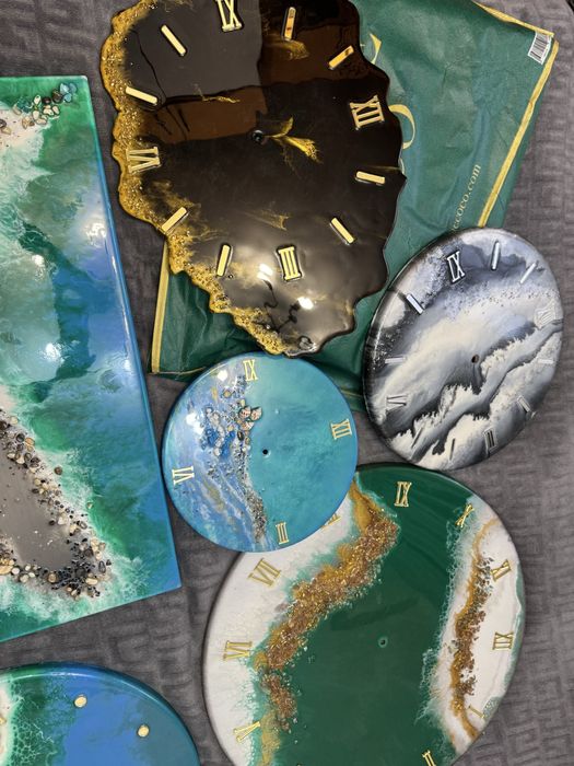 Часы из эпоксидный смолы