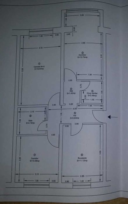 Apartament 3 camere