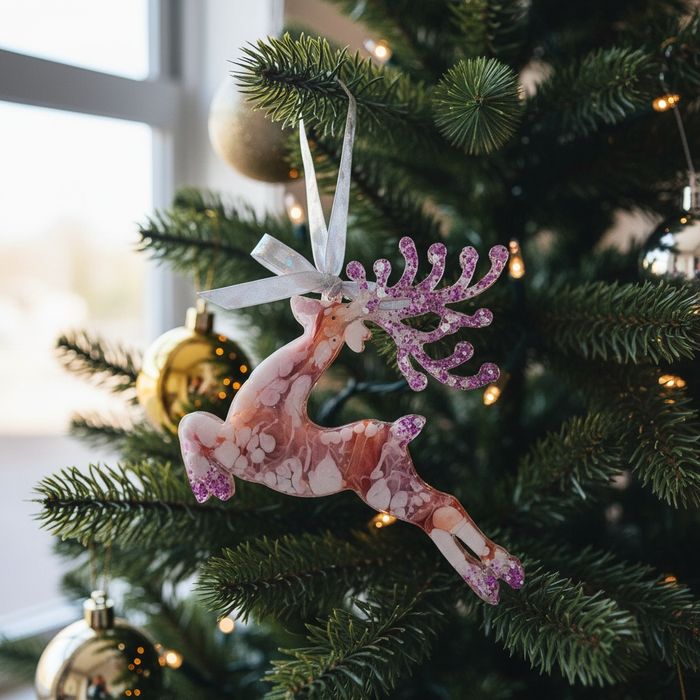 Ёлочные игрушки из эпоксидной смолы