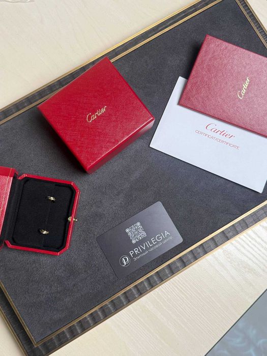 NEW Серьги Cartier Trinity mini model