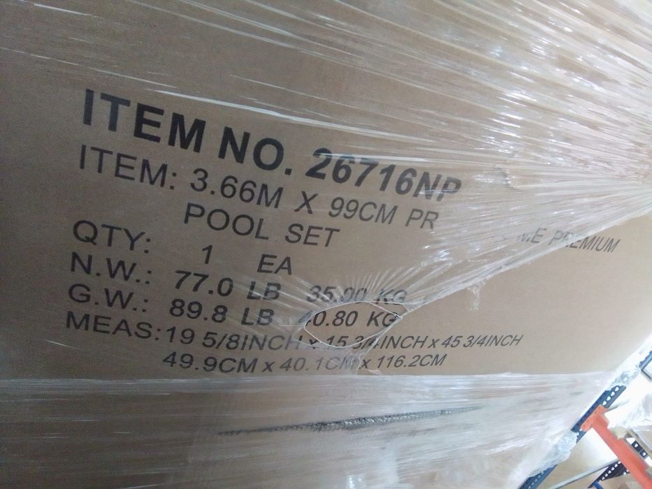 Басейн Intex 366cm X 99cm + стълба и помпа