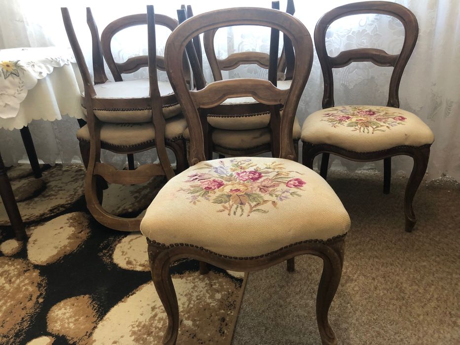 Красиви антични столове -стил Барок-6броя