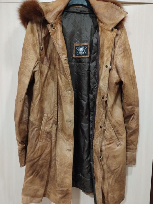 Дамско Палто Естествена кожа