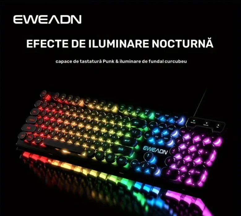 Tastatură mecanică luminată EWEADN