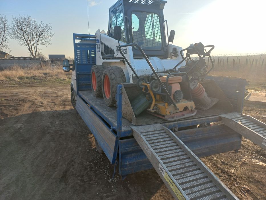 Inchiriere/inchiriez miniexcavator, bobcat,foreza,burghiu,sfredel