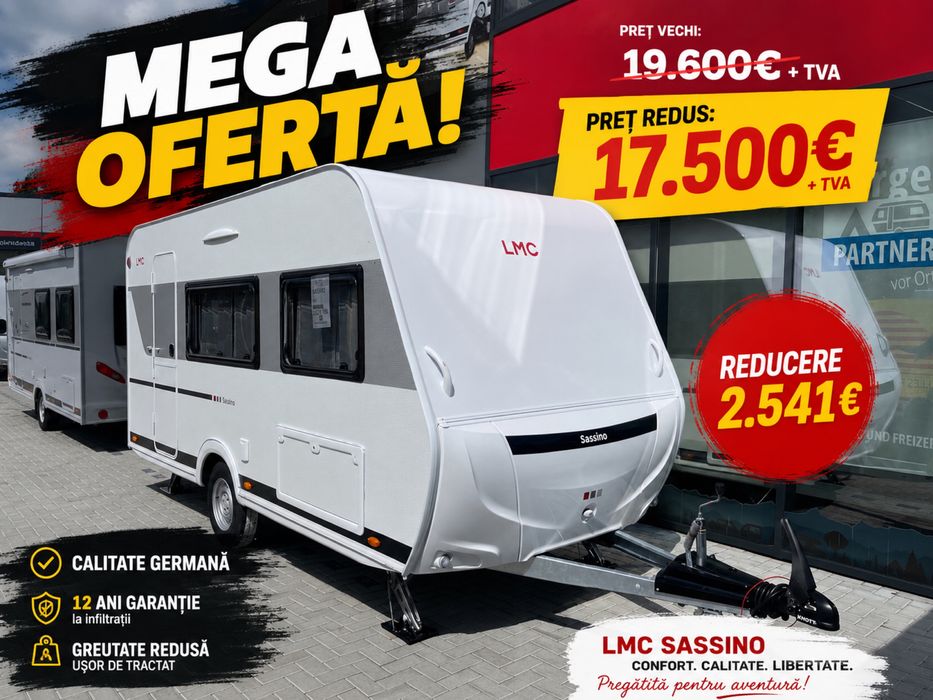 Rulota Lmc Sassino 430D/ noua/ premium/ 12 ani garantie/ 4 pers