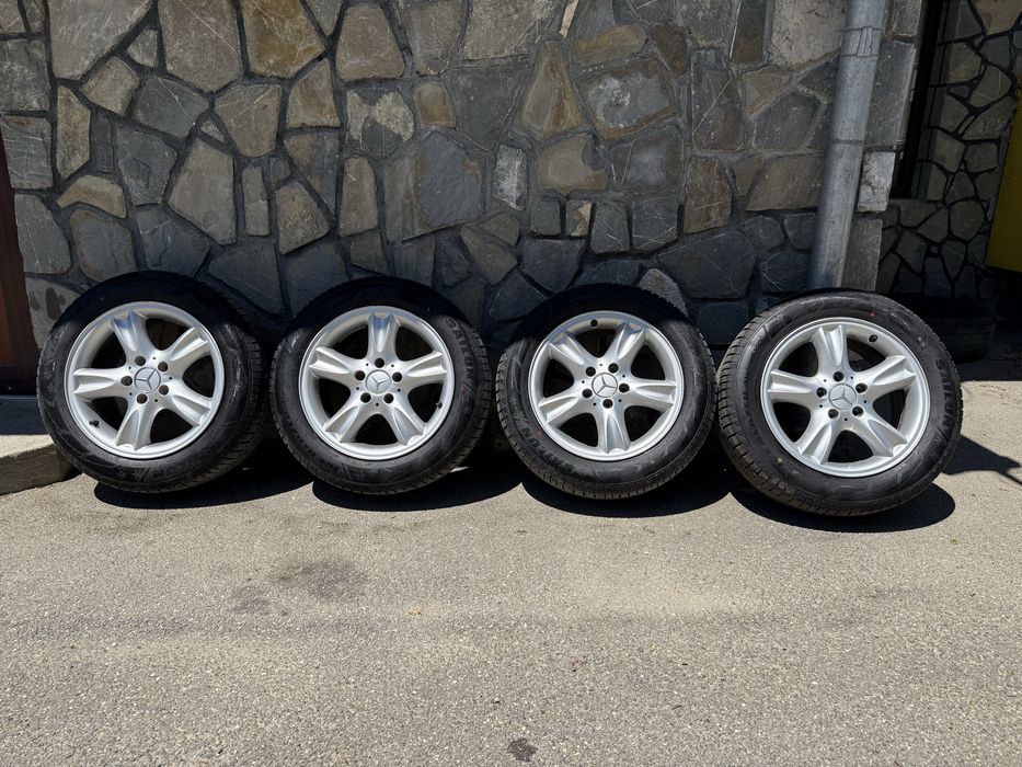 Jante 16” Mercedes CLK , 5x112 cu anvelope de iarna 215/55/R16