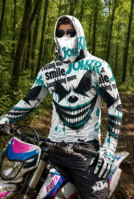 Джърси и боне в едно 2в1 фанелки за мотокрос екипи