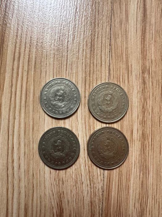 Лот 4 монети по 1лв от 1962