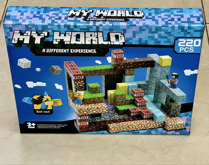 Магнитни блокчета Minecraft с фигури/Magnet blocks