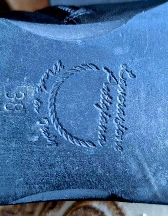 Кожаные сапоги осень/весна