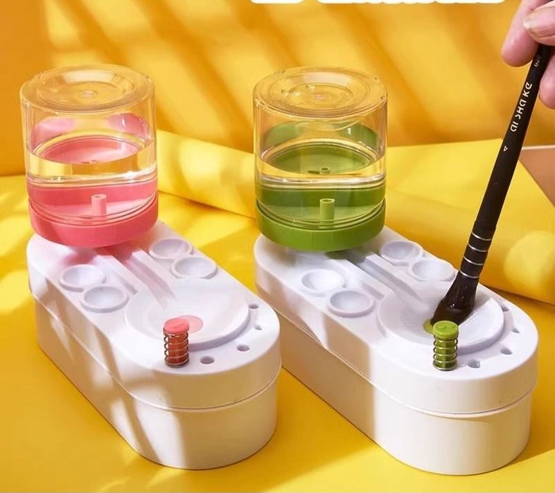 очеститель для кистей 6 в 1, краски, кисточки стакан-непрооивайка