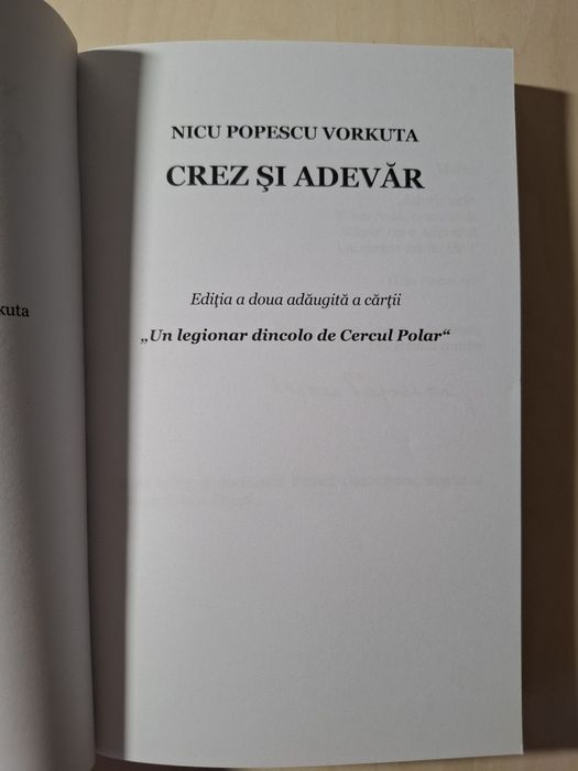 Crez și Adevăr( Un legionar dincolo de cercul polar) - Nicu Popescu - Vorkuta