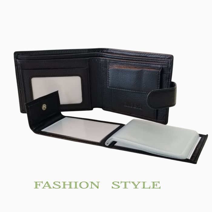 Мъжки портфейл от естествена кожа с личен калъф за документи