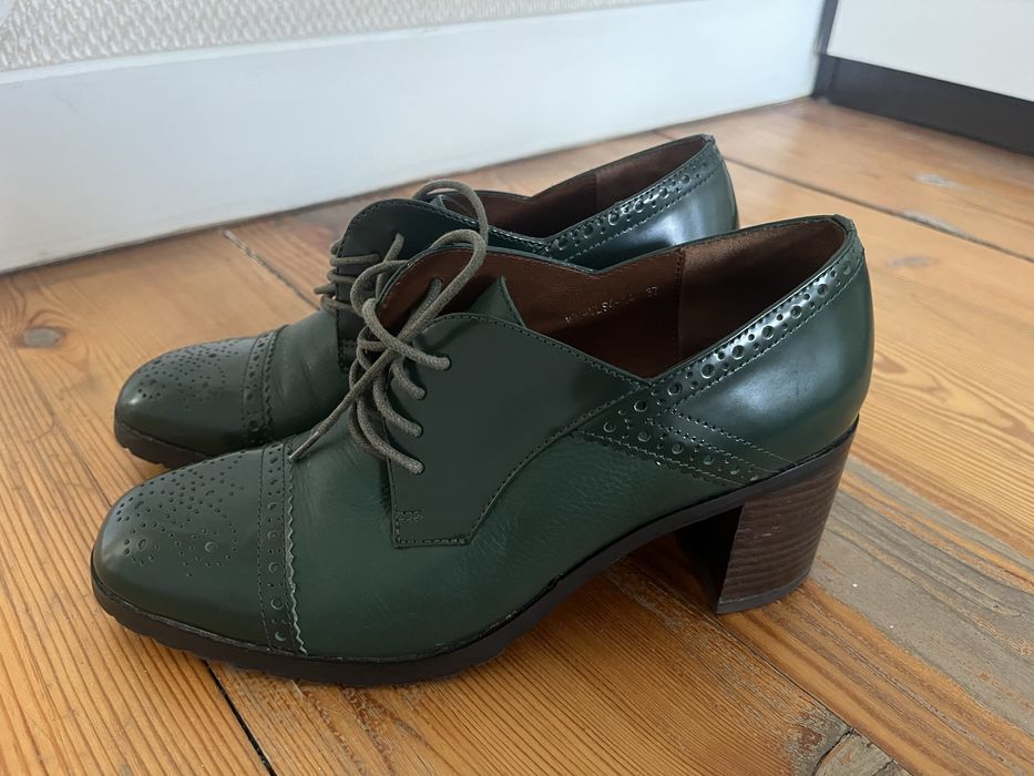 Зеленые женские ботильоны туфли Carlo Pazolini