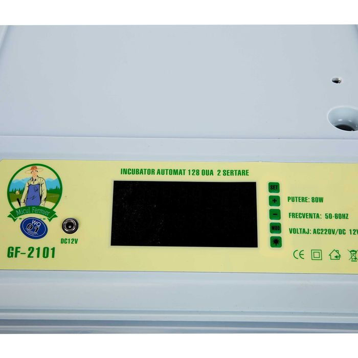 Incubator Clocitoare 128 Oua Gaina, Rata Gasca  Prepelita Automat IS
