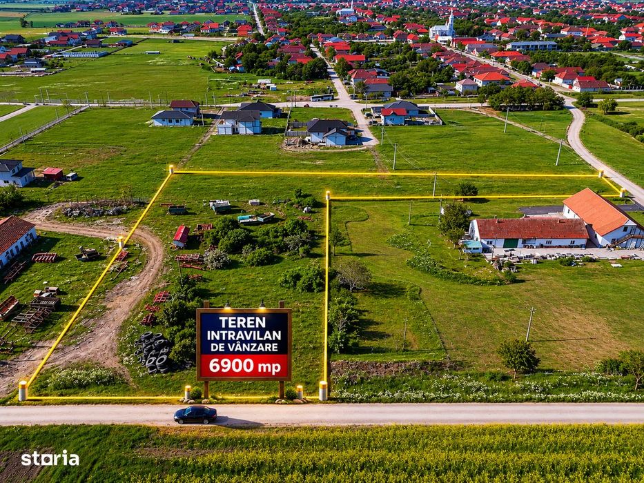 Teren intravilan 6.900 mp–Livada,jud.Arad–ideal investiție / parcelare