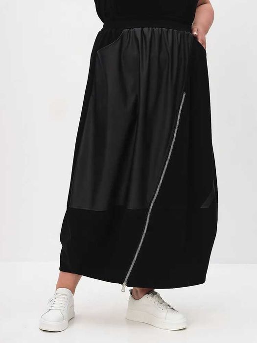 Юбка длинная чёрная