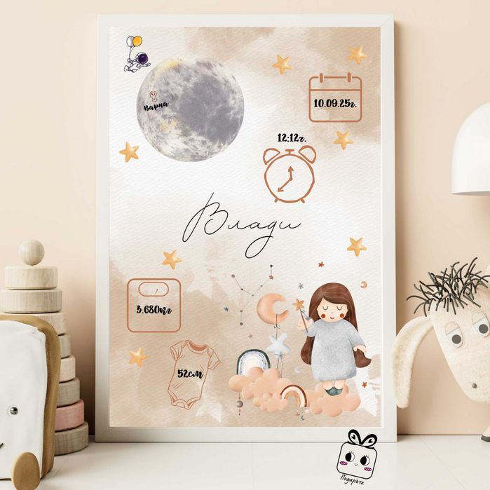 Персонализирани бебешки визитки