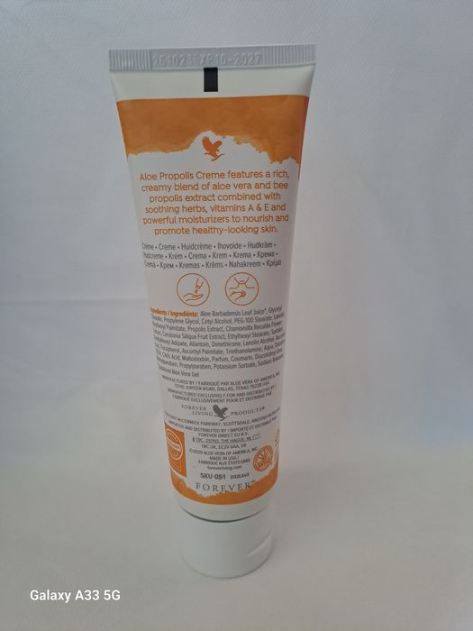 Crema cu Propolis și Aloe Vera.