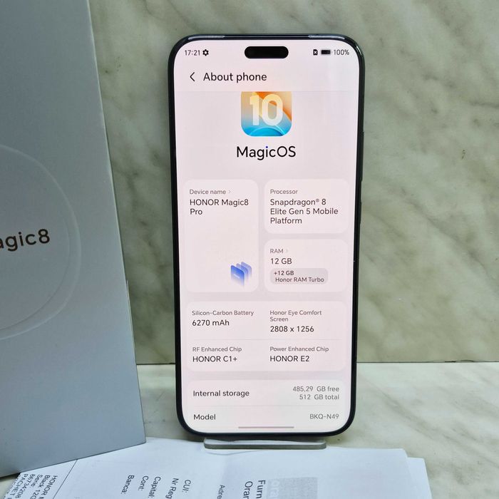 Honor Magic8 Pro, 12GB RAM, 512GB, 5G Zeus Amanet Militari 37442