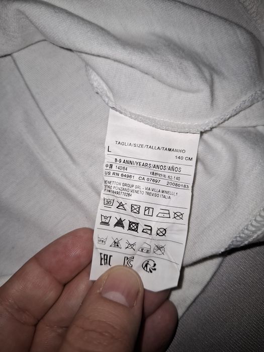 Тениска Benetton, бермуди H&M 140см