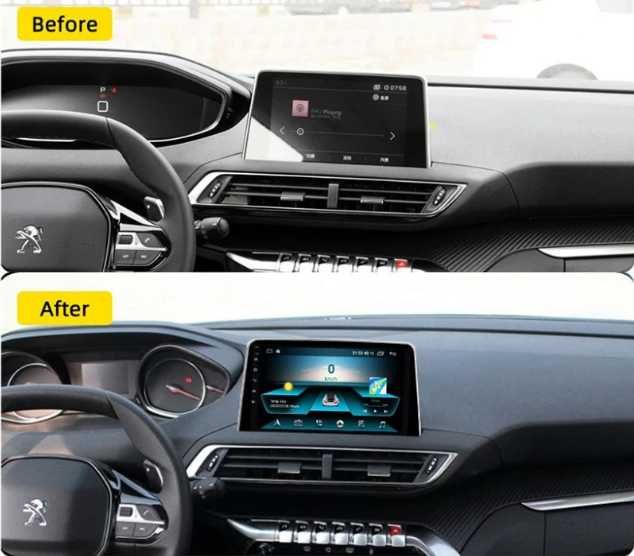 9-инчова мултимедия с рамка за Peugeot 3008 /4008 /5008 (2016–2023)