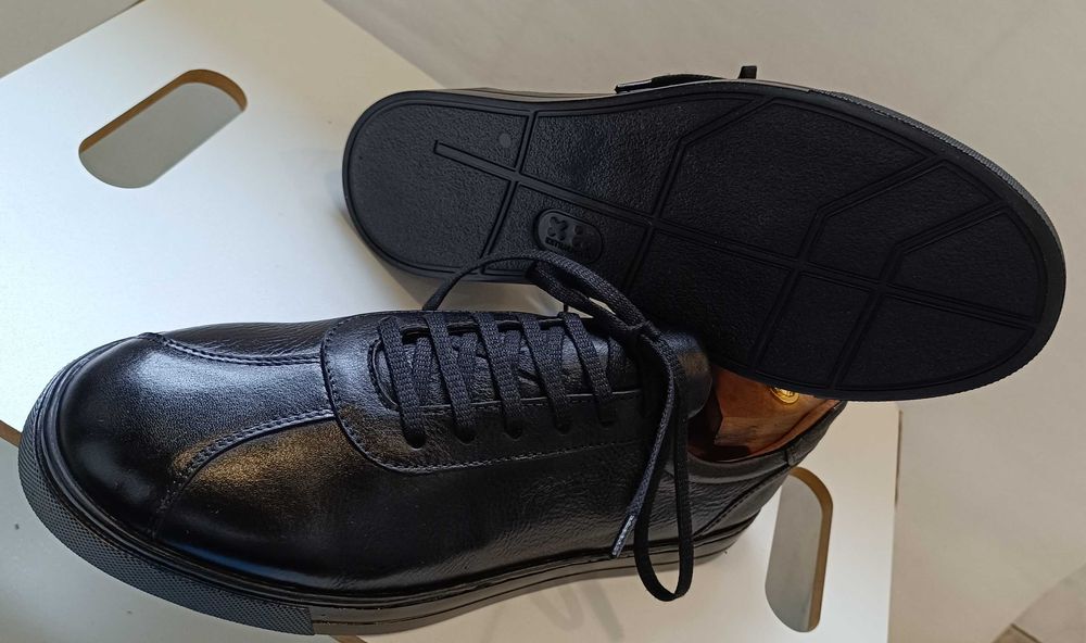 Pantofi sport casual 40 40.5 lucrati manual G. Rizo NOI piele naturala