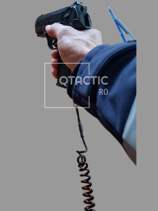 Snur/cordon elastic pentru asigurarea pistolului si a altor obiecte