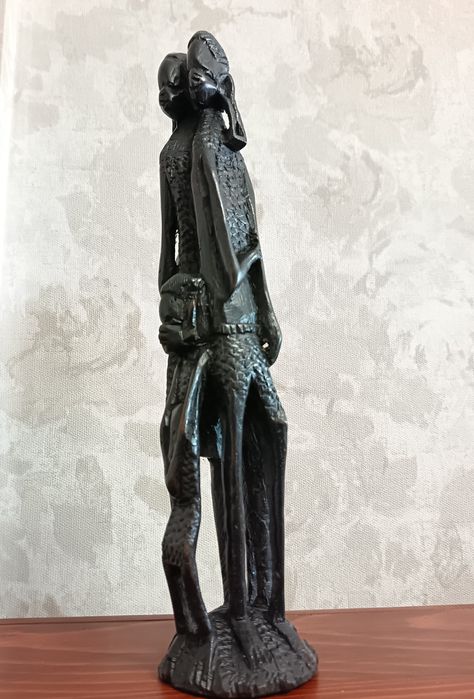 Автентична африканска статуетка, дърворезба"Уджамаа"