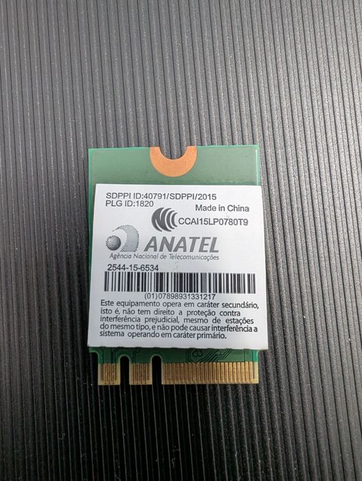 Placa wifi/bluetooth Qualcomm Atheros QCNFA344A
